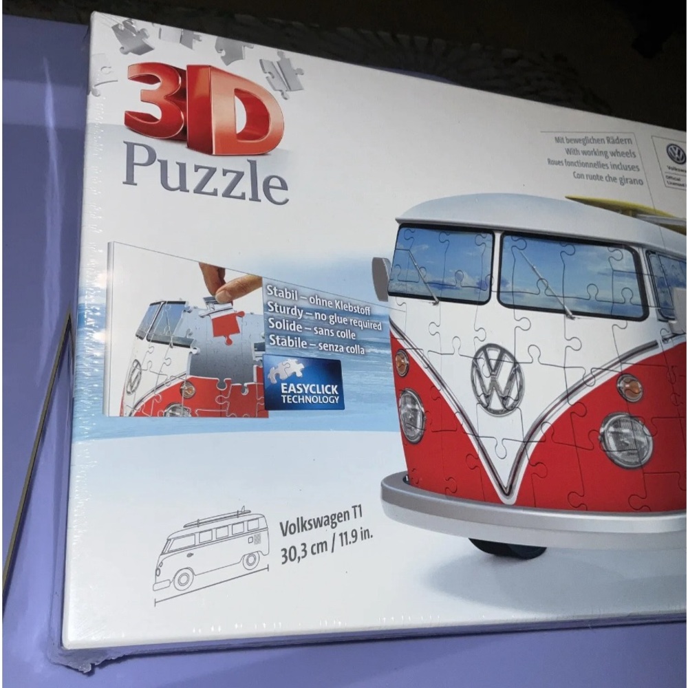 Volkswagen T1 Bus Surfer Ed. 162pc 3D Jigsaw Puzzle Ravensburger Brand New